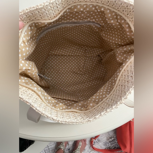 Lulla Collection Raffia Tote With Flowers - Picture 7 of 10